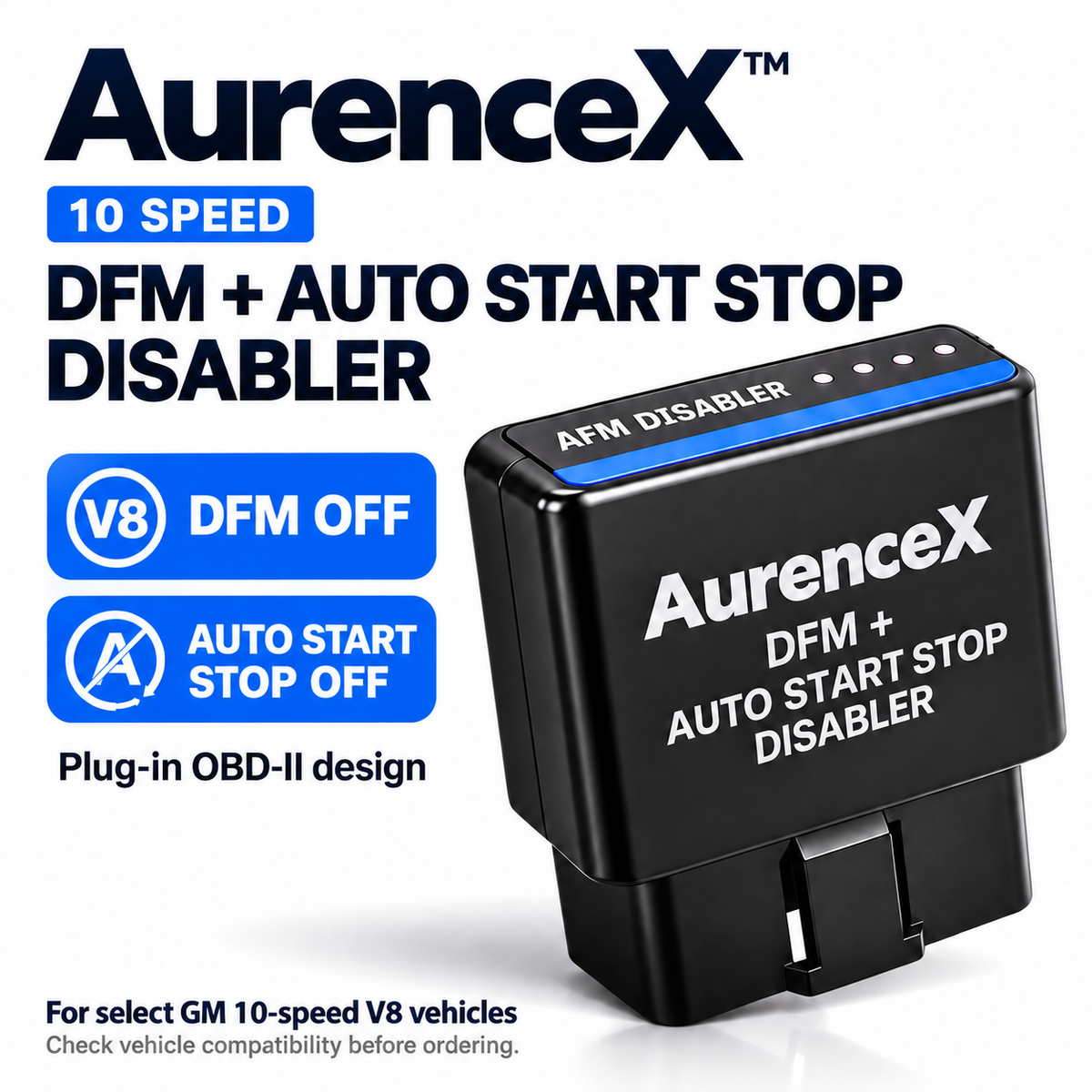 AurenceX™ 10 Speed DFM + Auto Start Stop Disabler