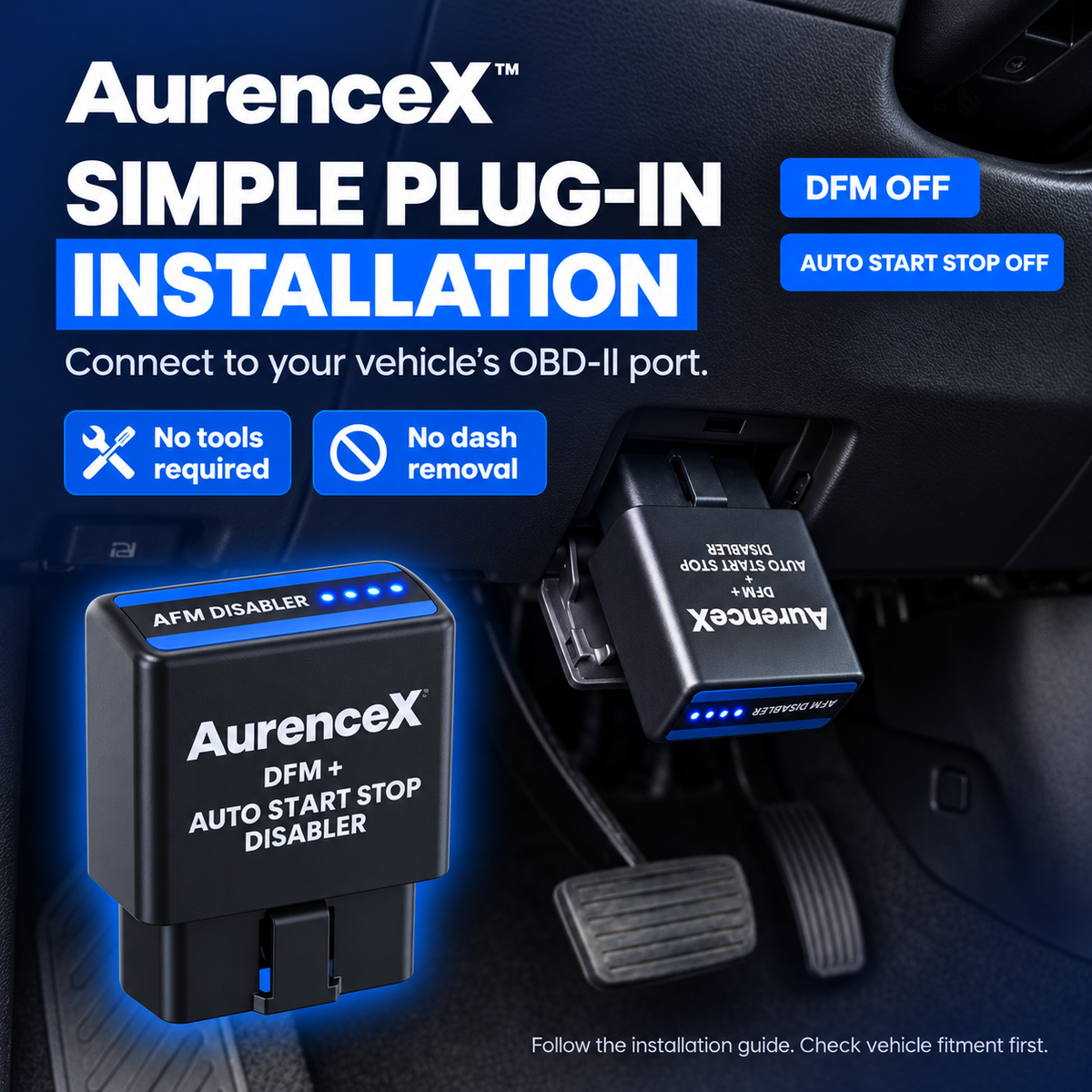 AurenceX™ 10 Speed DFM + Auto Start Stop Disabler
