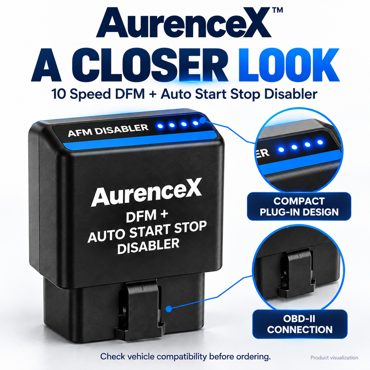 AurenceX™ 10 Speed DFM + Auto Start Stop Disabler