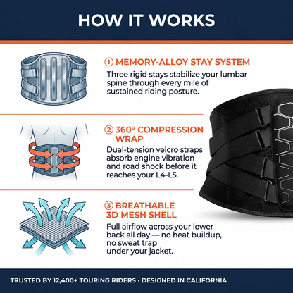 AurenceX Rider Lumbar Belt