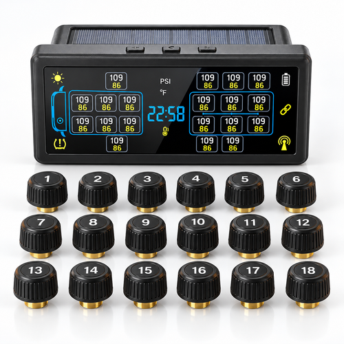 AurenceX™ 10–18 Tire TPMS for RVs, Trucks & Trailers