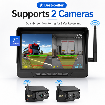 AurenceX Magnetic Solar Wireless Backup Camera